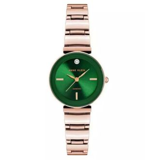 Anne Klein Quartz Crystal Green Dial Ladies Watch AK/2434GNRG