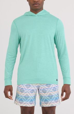 Saxx DropTemp All Day Cooling Hoodie in Mint Jelly Heather at Nordstrom, Size Xx-Large