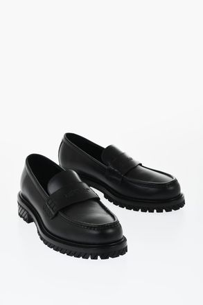 Off-white Mocassini MILITARY In Pelle Off-White