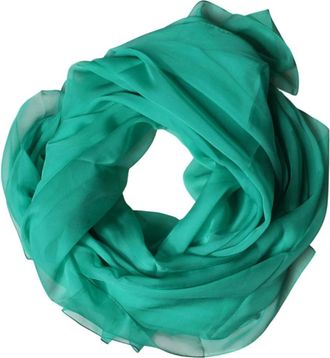 Dolce & Gabbana Stola - Heren - Zijden sjaals - Groen - ONE Size - Accessoires
