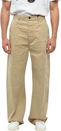 Dsquared2 Beige Flat Front Pants