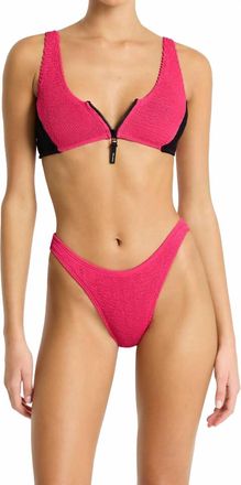 Bond-Eye Splice Scout Top In Raspberry/black