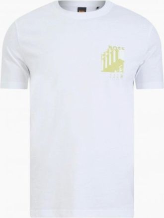 HUGO BOSS Mens BOSS Orange Te Board T-Shirt 100 White - Size: 40