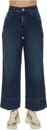 Marella Wide-leg Jeans - Dames - Loose Fit Jeans - Blauw - 2XS - Katoen - Jeans