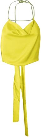 Simona Corsellini Basic Round Neck Tank Top - female - Simona Corsellini - Sleeveless Tops - Green - XS - Tops