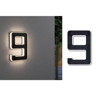 Paulmann Applique Solare Paulmann Nera Design Moderno 16x23 Cm