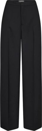 Mos Mosh Klassieke zwarte broek - Dames - Wijde Broeken - Zwart - S - Polyester - Broeken