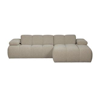 Woood Sof&aacute; esquinero derecho boucl&eacute; beige