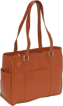 Piel Leather 8748 Small Shopping Bag - Saddle