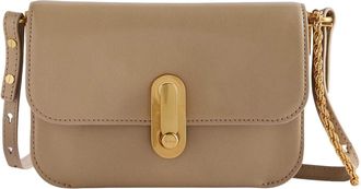 Ted Baker Kkaysa Leather Shoulder Bag Polished Leather Crossbody Bag Taupe Beige