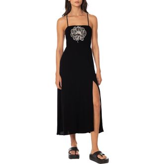 Maaji Eclipse Flora Remi Cover-Up Dress in Black at Nordstrom, Size Large