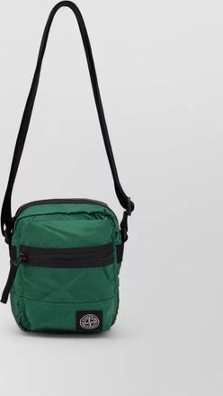 Stone Island shoulder bag durable fabric zip pocket