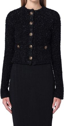 Balenciaga Womens Black Cotton Cardigan Clothing