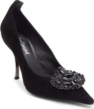 Jeffrey Campbell Parliament Pointed Toe Pump in Black Suede at Nordstrom, Size 5.5