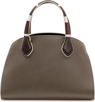 Marni Green Overlap Small Satchel