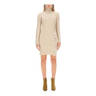 Isabel Marant Isabel Marant, Knitted Dresses, female, Beige, Size: M Marina Knitted Dress