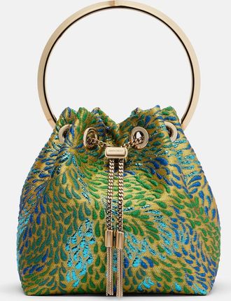 Jimmy Choo London Bon Bon brocade bucket bag