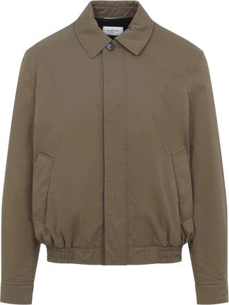 Saint Laurent Cassandre Short Jacket - Heren - Bomber jackets - Bruin - M - Katoen - Jassen