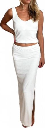 Araminta James Margot Terry Tank Top In Coconut