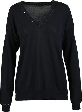Fabiana Filippi Cotton Crewneck Sweater - Blue