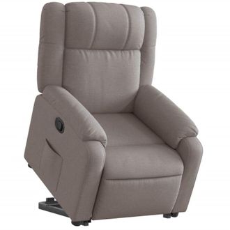 vidaXL Vidaxl - Sill&oacute;n Reclinable Elevable Tela Gris Taupe