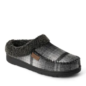 Dearfoams Mens Microsuede Clog Slipper