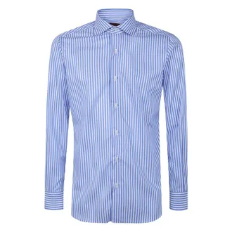 Barba Hombre, Camisas, Azul, Talla: M