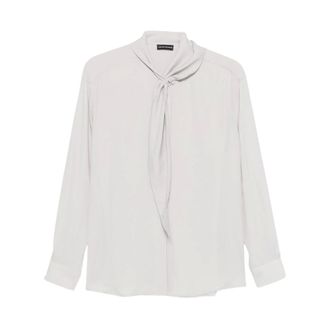 Emporio Armani Dames, Blouses & Shirts, Grijs, Maat: M
