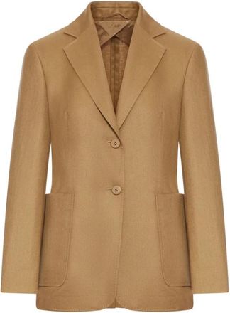 Max Mara Jacket Max Mara - Dames - Blazers - Bruin - XS - Jassen