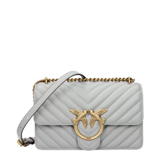 Pinko Pinko Love One Crossbodytas Damess Leergrijs/parelgrijs
