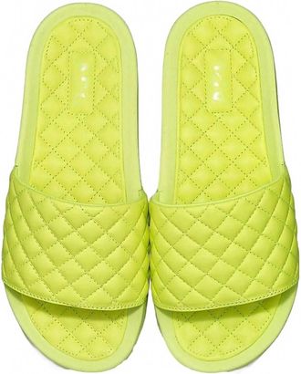Athletic Propulsion Labs Womens Lusso Slide Sandal In Bright Citrus