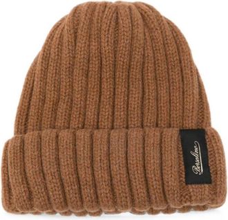 Borsalino Brown Hill Knitted Beanie Cap
