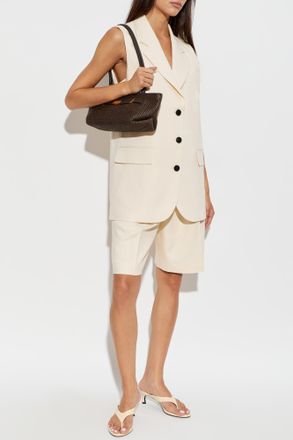 Anine Bing Sara Vest, Womens, Cream