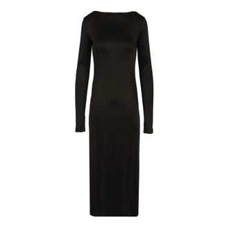 Filippa K Scooped Back Jersey Jurk - Dames - Casual kleedjes - Zwart - M - Kleedjes