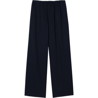 Sandro Wide-leg trousers in Navy Blue at Nordstrom, Size 38 X 31 Eu