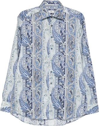 Etro Light Blue Paisley Shirt