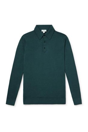 Sunspel Slim-Fit Merino Wool Polo Shirt