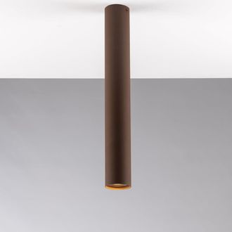 Luce-Ambiente-Design Plaf&oacute;n cil&iacute;ndrico de metal bronce de 40 cm