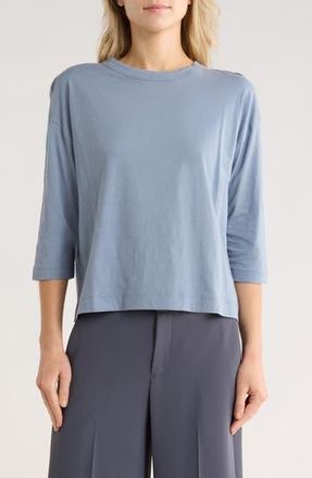 Vince Boxy Bracelet Sleeve Top in Lake at Nordstrom Rack, Size X-Small