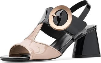 Vaneli Valcia Womens Dress Sandals Black Patent : 9.5 M (B), Leather
