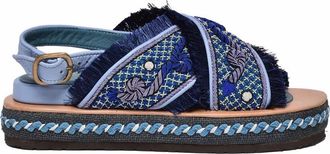 Meher Kakalia Blue Other Fibers Da Gama Sandal