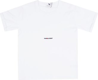 Saint Laurent T-Shirt Stampa Logo-Donna