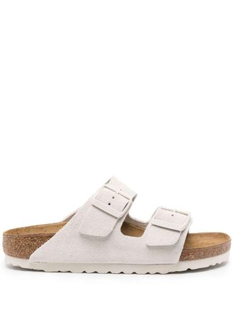 Birkenstock Sandali con doppia fibbia - Bianco