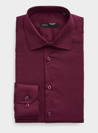 Hörst Mens Stretch solid shirt Slim fit