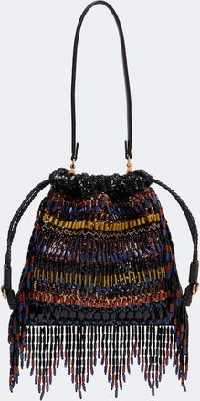Etro Kalispera Small beaded fringed shoulder bag