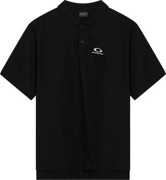 Balenciaga Laurel Classic Regular Polo - Heren - Polos - Zwart - M - Katoen - Tops