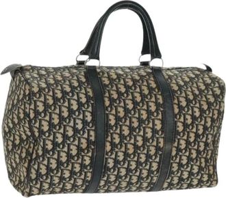 Dior Pre-owned Handbags, female, Multicolor, Size: ONE SIZE Pre-owned Trotter Canvas Boston Bag