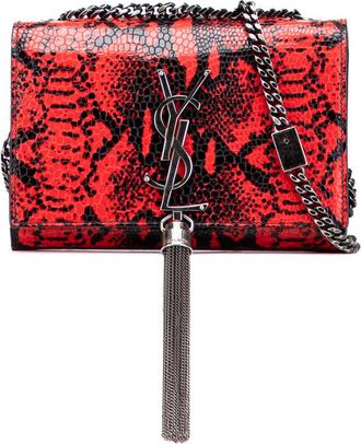 Saint Laurent Pre-owned Saint Laurent Small Embossed Calfskin Classic Monogram Kate Crossbody PTR345120 0415