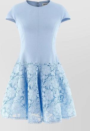 Self Portrait knee length dress fitted bodice lace