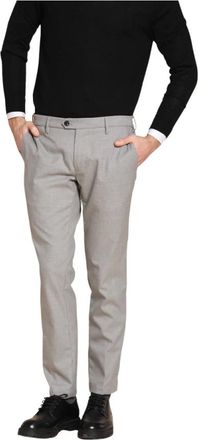 Mason's Heren, Broeken, Grijs, Maat: S Katoen